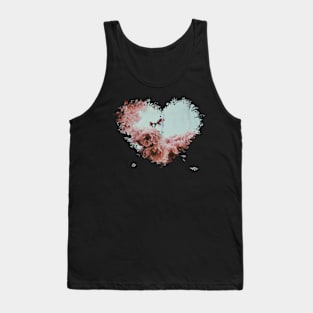 Flowers & Heart Tank Top